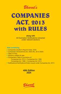 COMPANIES ACT, 2013 with RULES (Pkt edn.)
